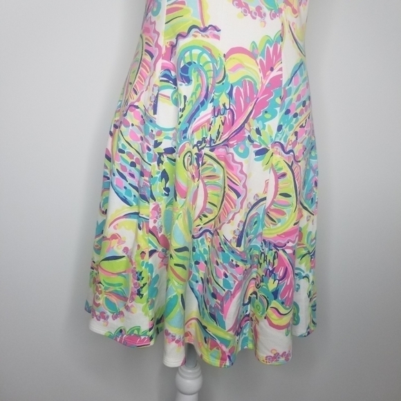 Lilly Pulitzer Dahlia Fit and Flare Toucan Play Sleeveless Dress Sz XS - Picture 11 of 13
